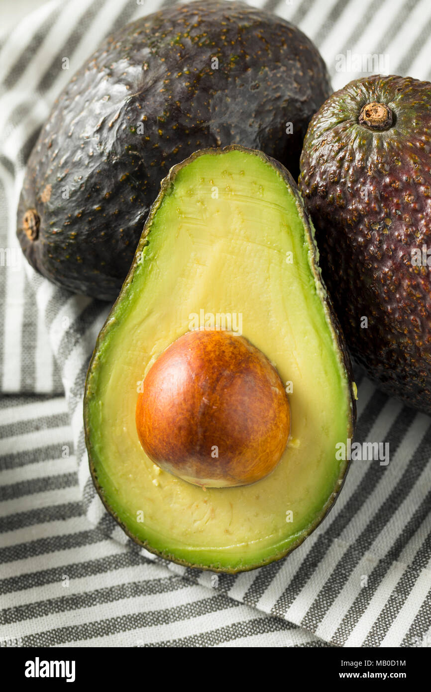 Healthy Organic Green Avocados Ready to Eat Stock Photo - Alamy