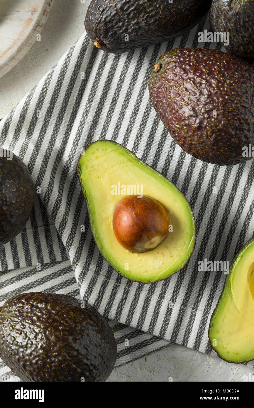 Healthy Organic Green Avocados Ready to Eat Stock Photo - Alamy