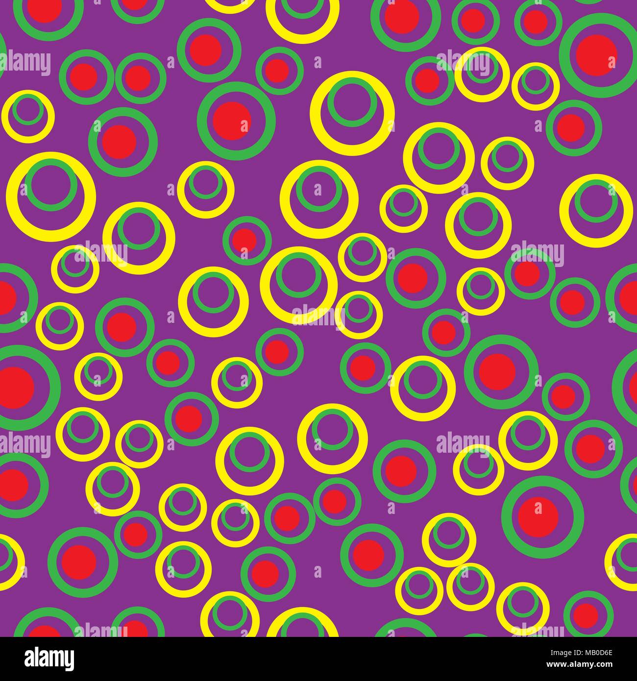 Vector seamless pattern with dots and round shapes. Abstract background ...