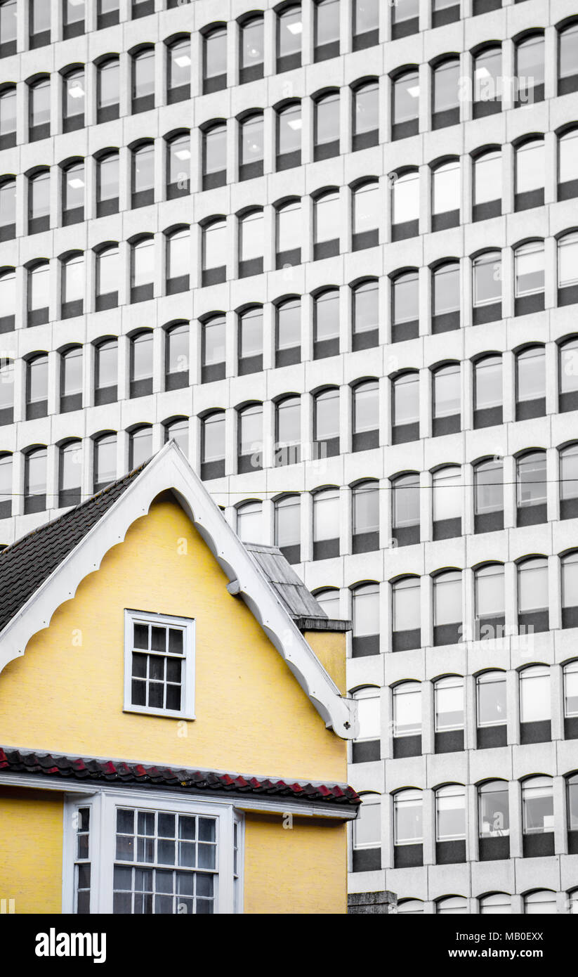 Architecture and buildings in the UK city centre of Bristol Stock Photo