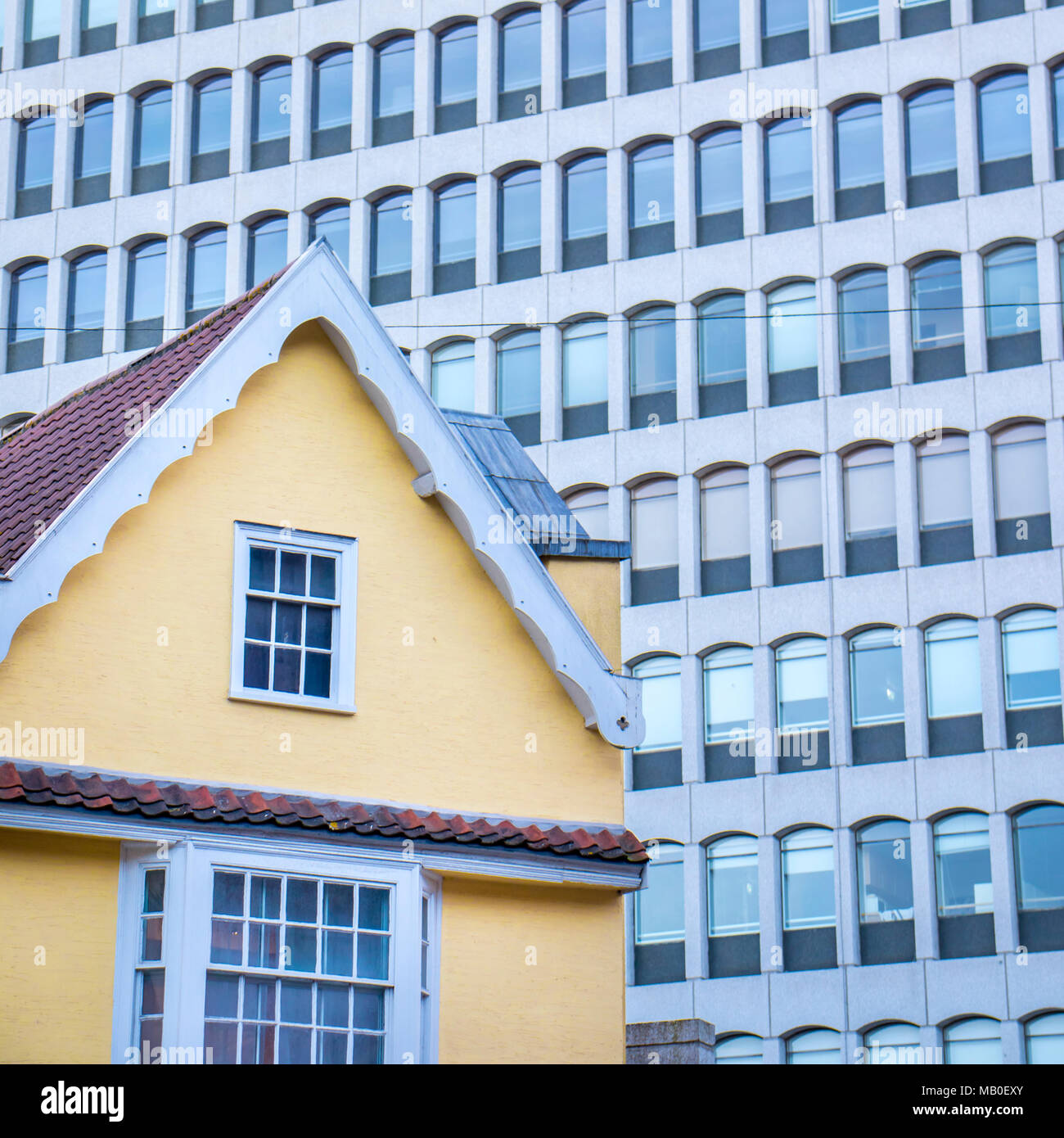 Architecture and buildings in the UK city centre of Bristol Stock Photo