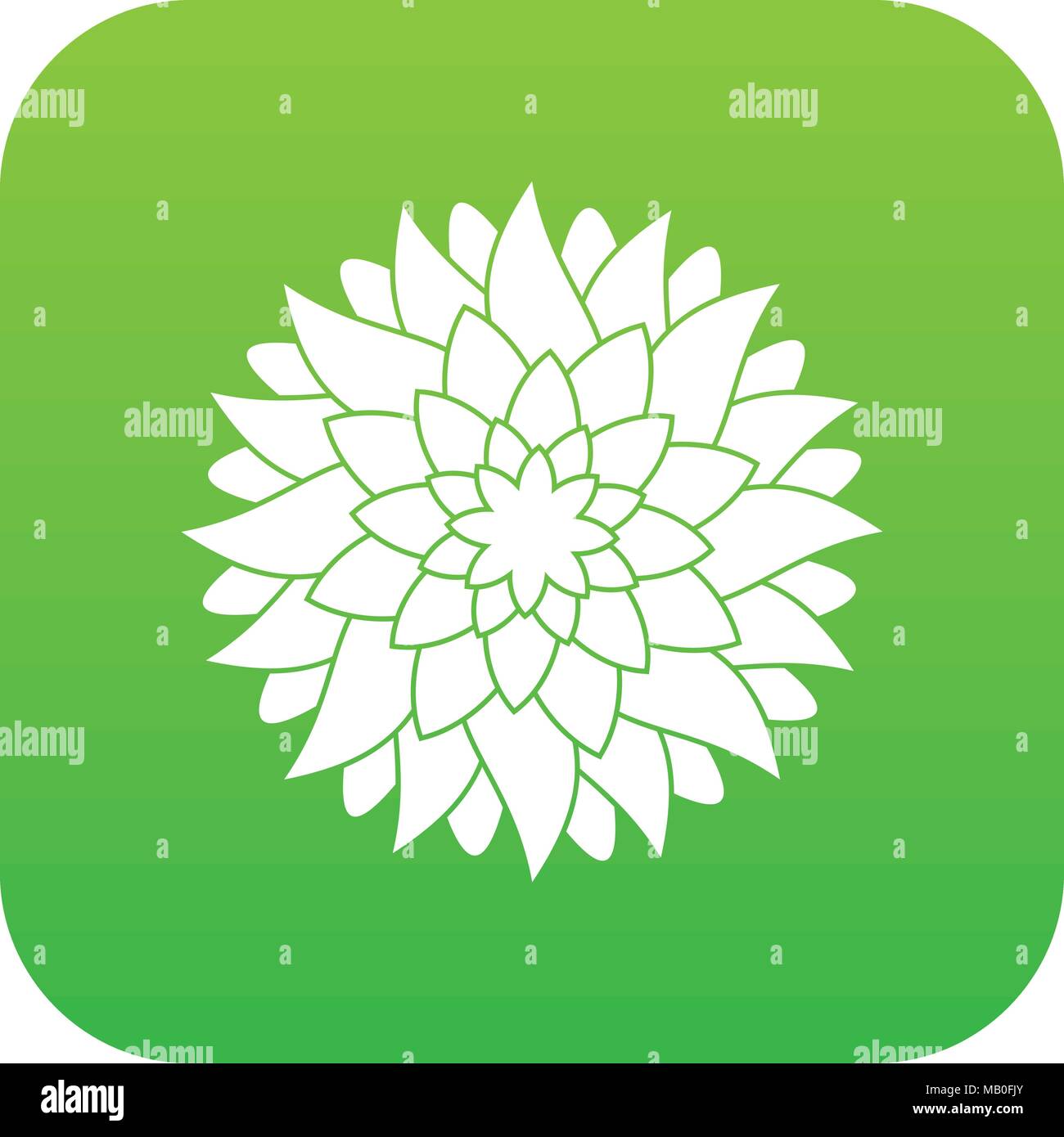 Flower icon digital green Stock Vector Image & Art - Alamy