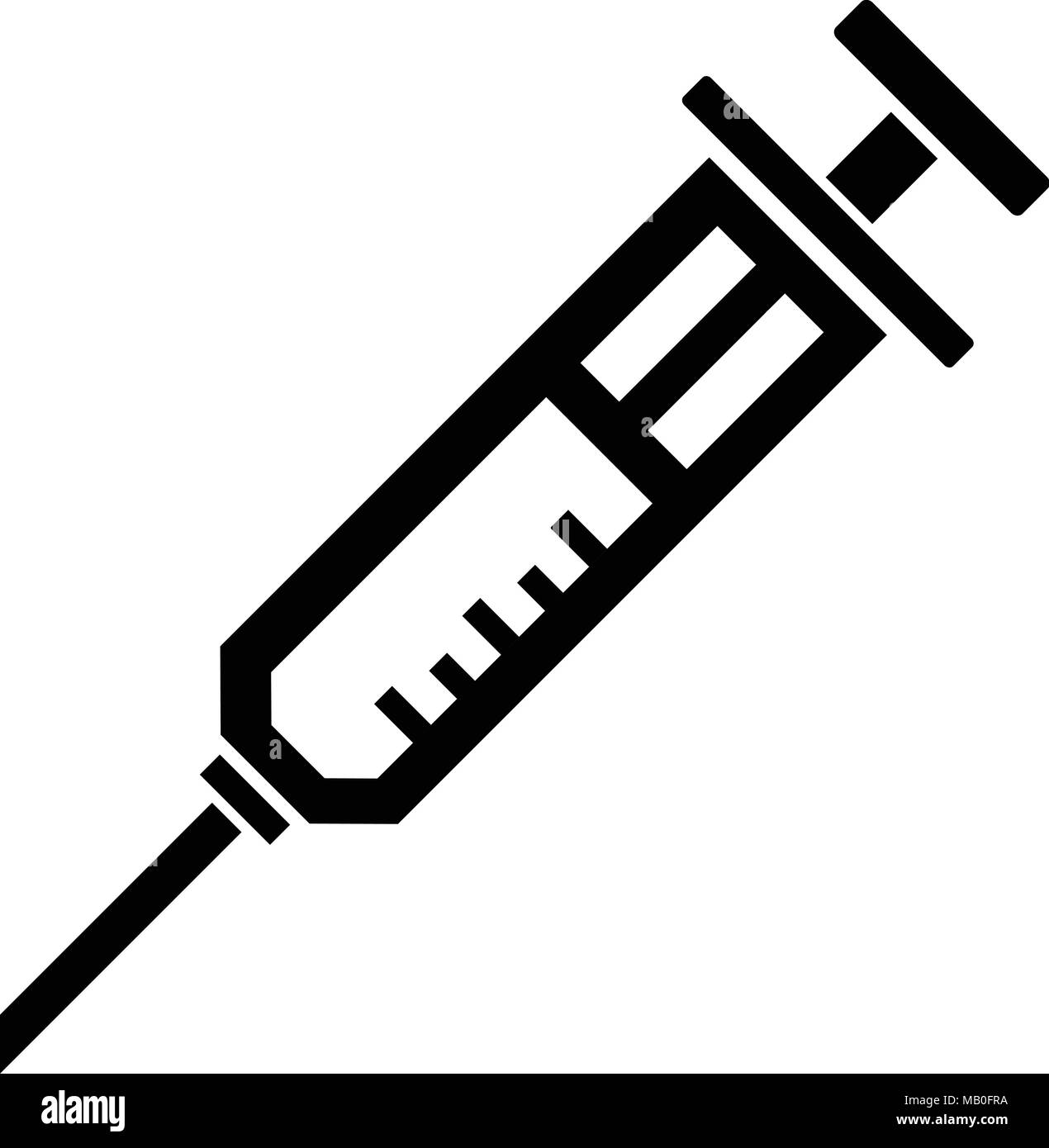 Sharp syringe icon, simple style Stock Vector Image & Art - Alamy