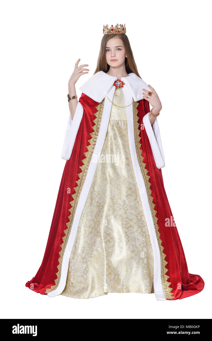 Happy little girl in carnival costume posing Stock Photo - Alamy