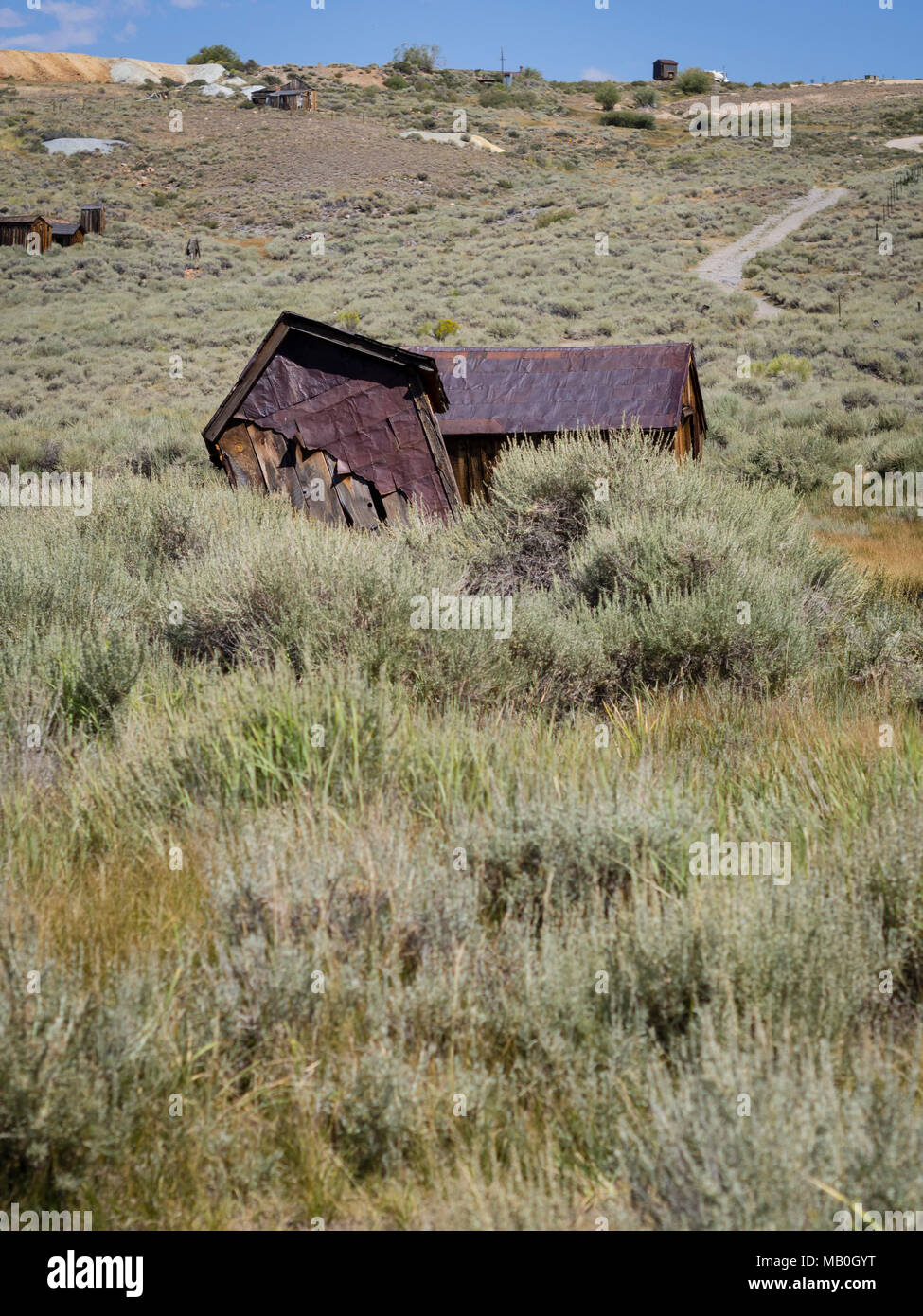 Desolate Building Abandoned desolate building at Bodie State Historic Park, a former Wild ...