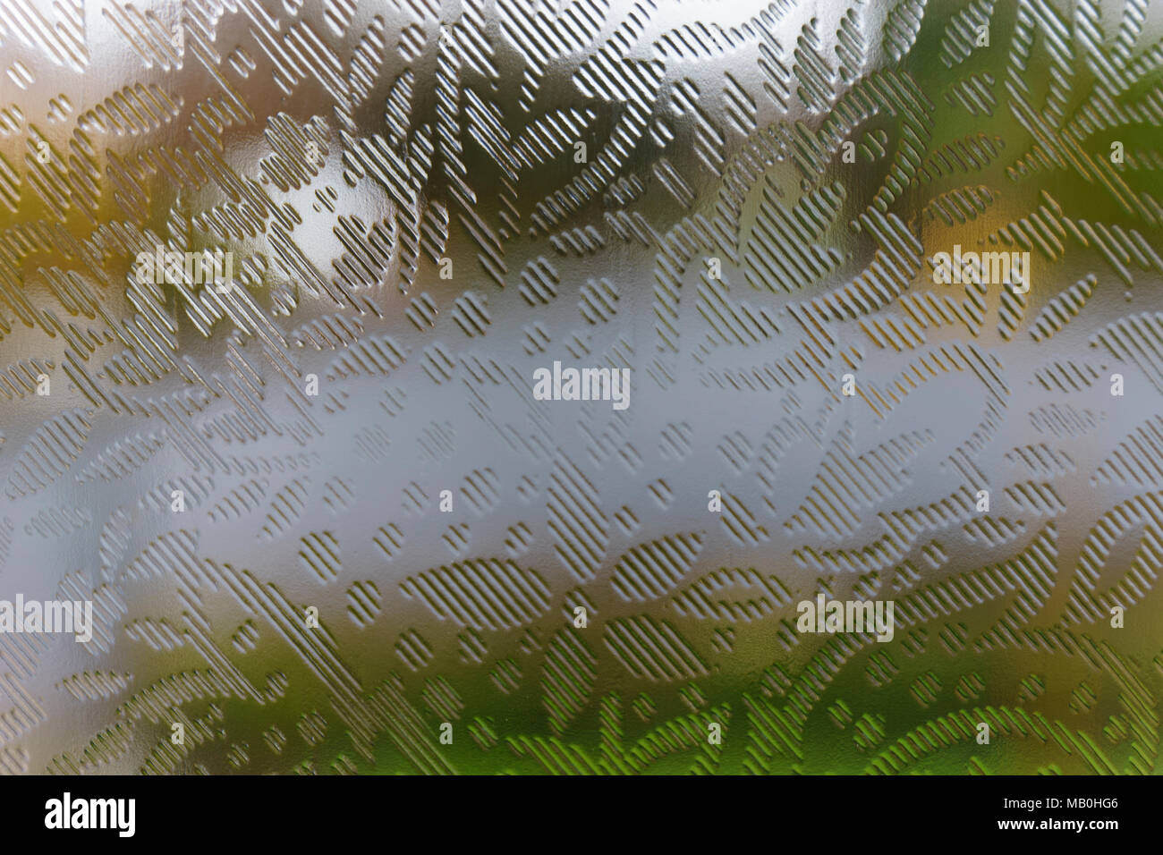 View of the outside through a frosted glass window Stock Photo Alamy
