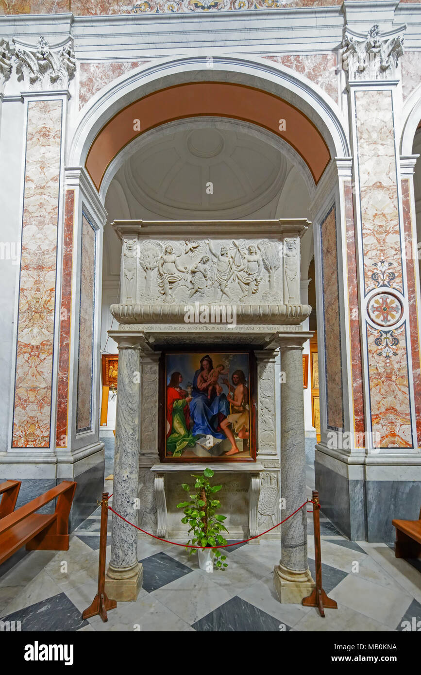 Roman Catholic cathedral in Sorrento, Italy Stock Photo