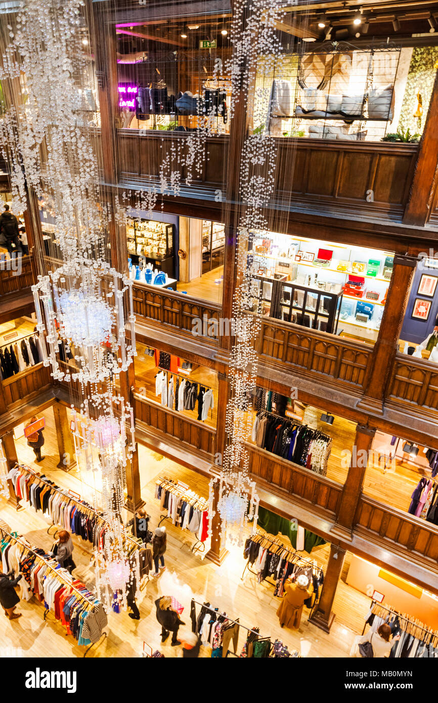 England, London, Liberty Department Store Stock Photo