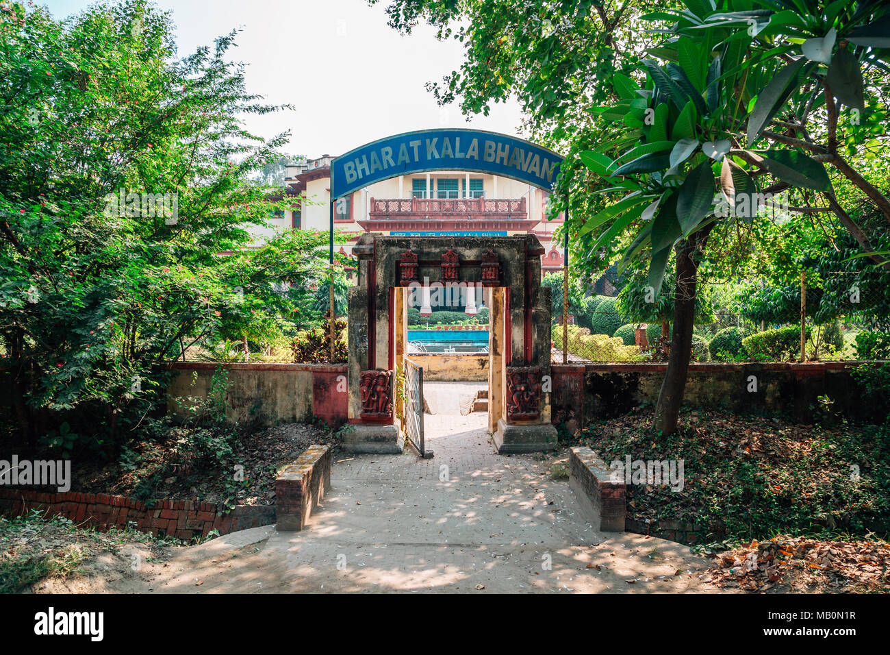 Varanasi, India - November 21, 2017 : Bharat Kala Bhavan Museum historical building Stock Photo