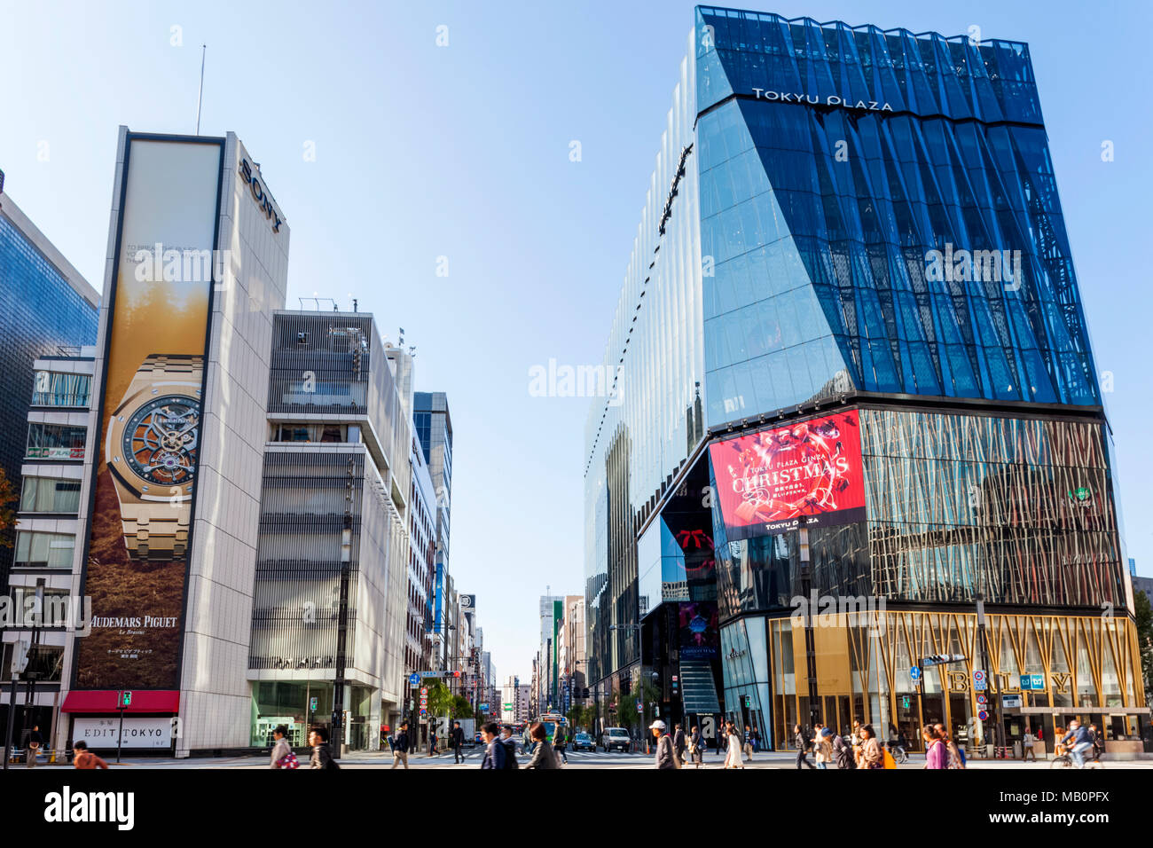 Japan Honshu Tokyo Ginza Tokyo Plaza and Sony Building Stock