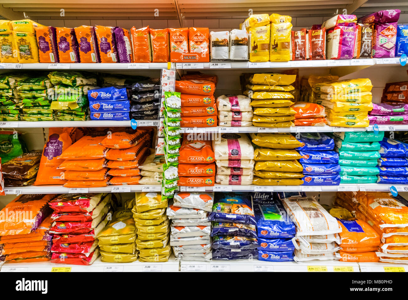 Rice Display High Resolution Stock Photography and Images - Alamy