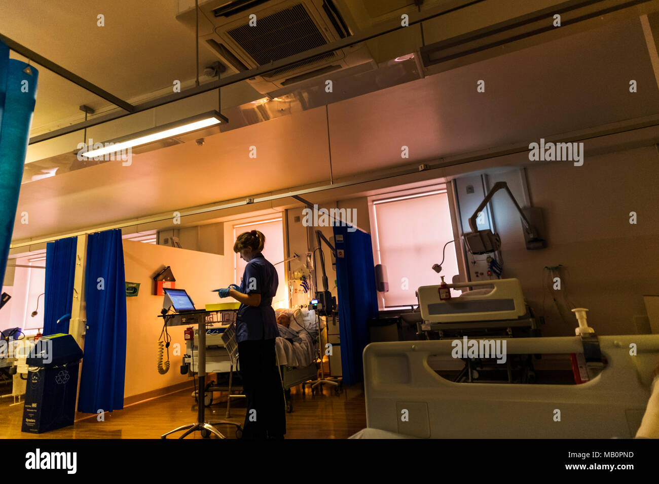England, London, Guy's Hospital, Hospital Ward Stock Photo Alamy