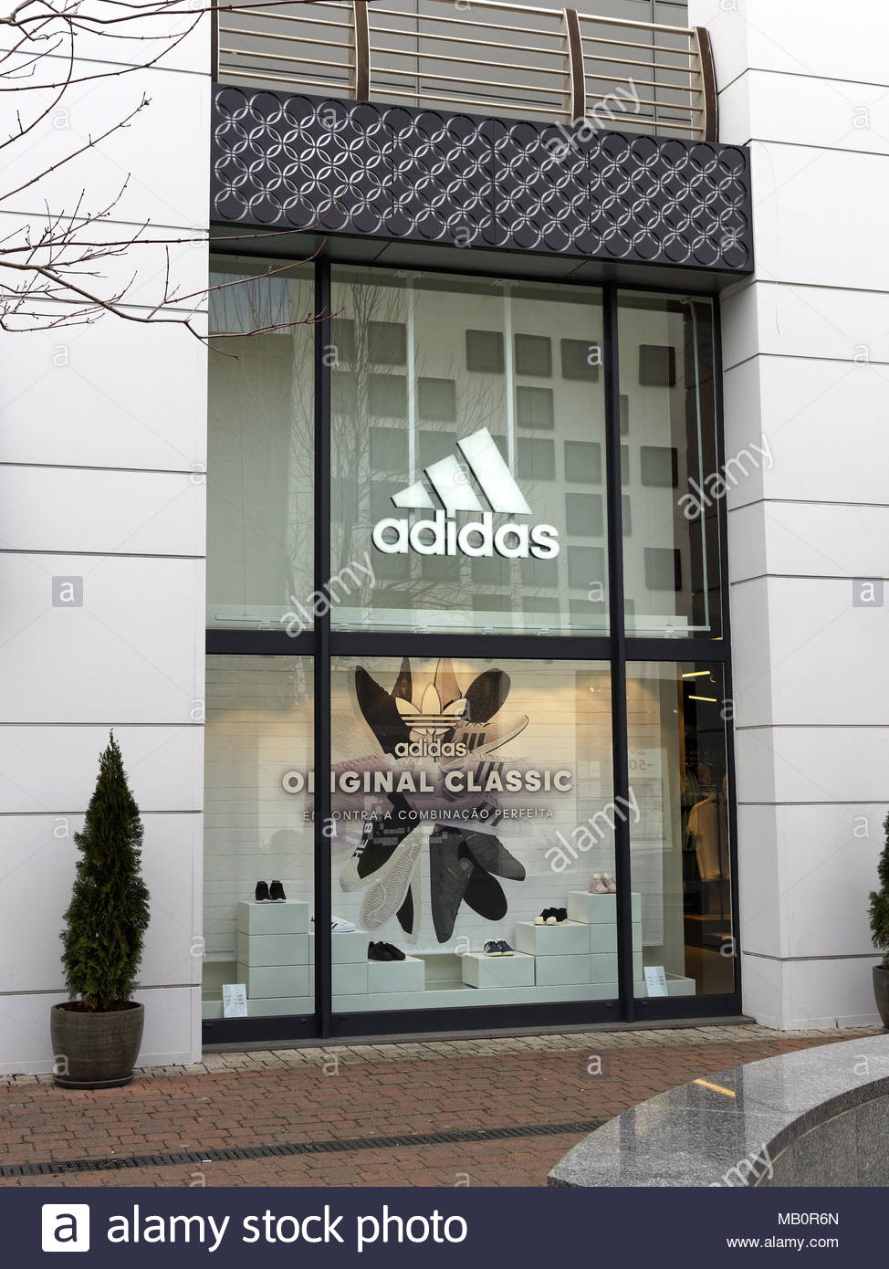 Adidas shopfront, Freeport Lisbon 