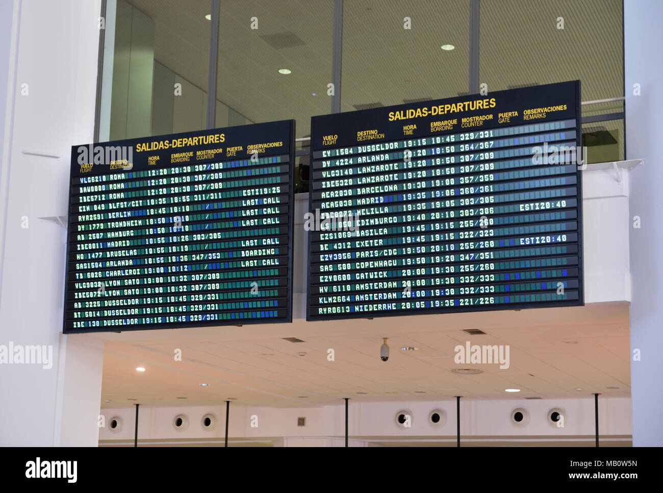 Malaga-Costa del Sol Airport, Malaga Spain Stock Photo
