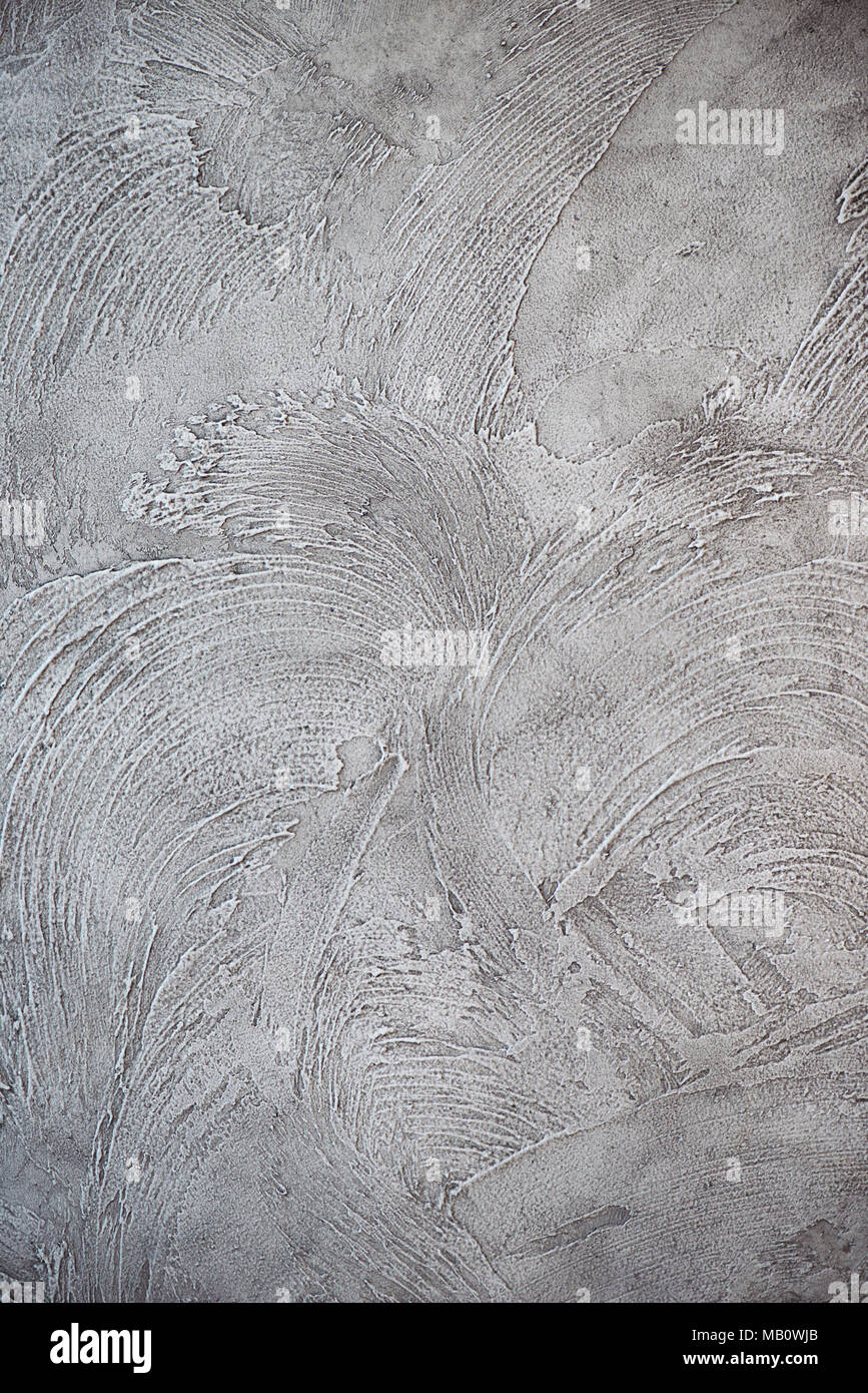 Rustic Putty Pattern Grey Texturized grey putty. Vintage or grungy background of venetian stucco ...