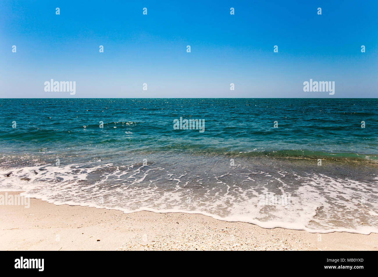 Sand, water, sky, freedom, Sanibel Island, Florida, USA Stock Photo - Alamy