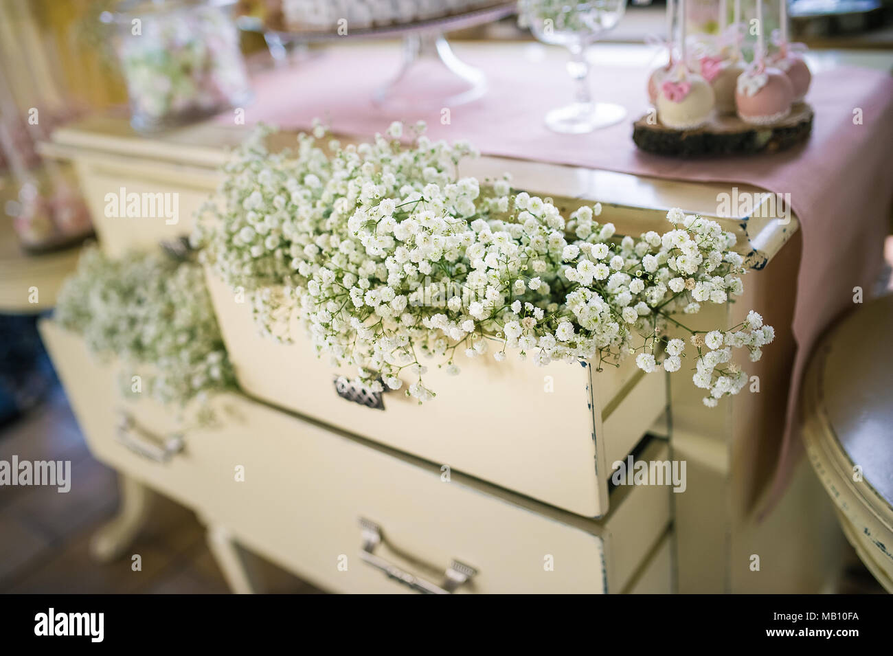 White Wedding Decorations Stock Photos White Wedding Decorations