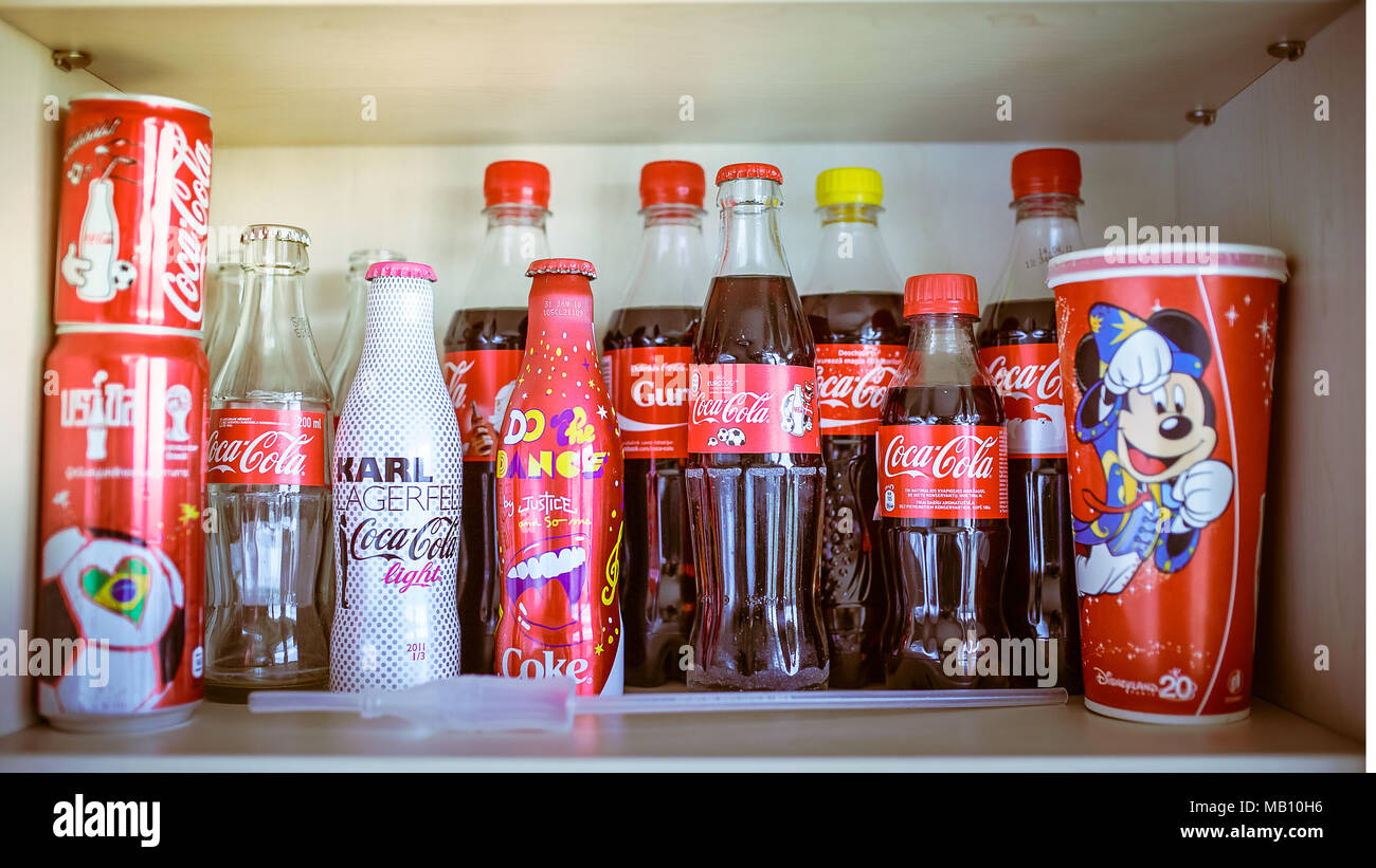 Coca Cola Coca Cola Memorabilia Set of four limited addition England plastic beakers  
