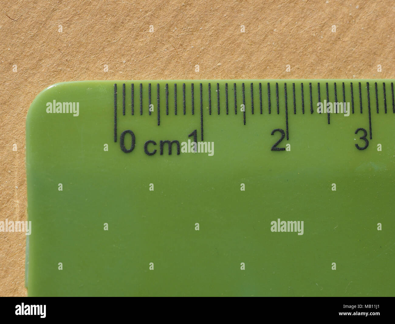 green plastic metric ruler with cm unit Stock Photo Alamy