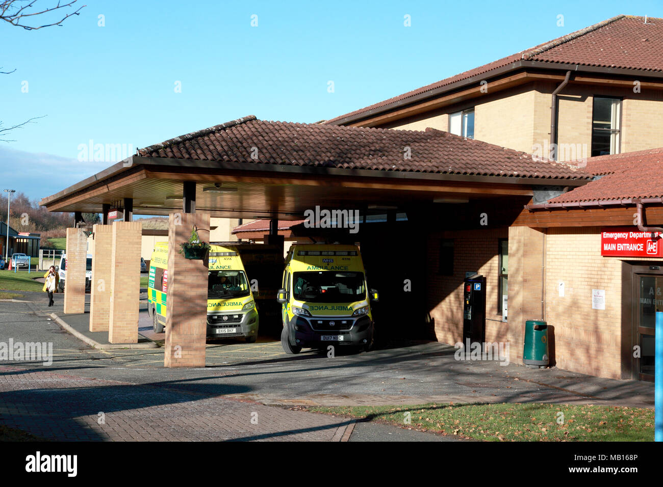 The Accident and Emergency (A&E) entrance to the Princess Royal