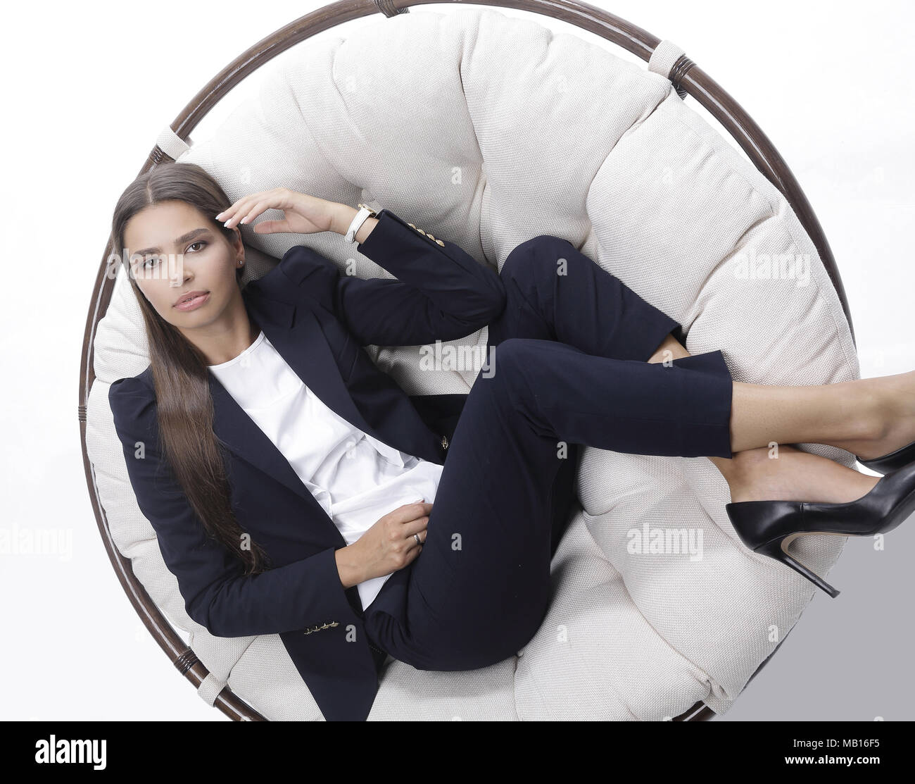 Lady Chair White Background Stock Photos Lady Chair White