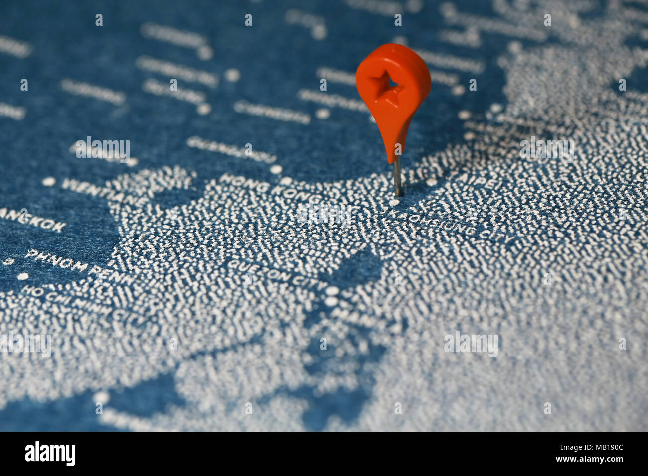 map and pin Stock Photo - Alamy