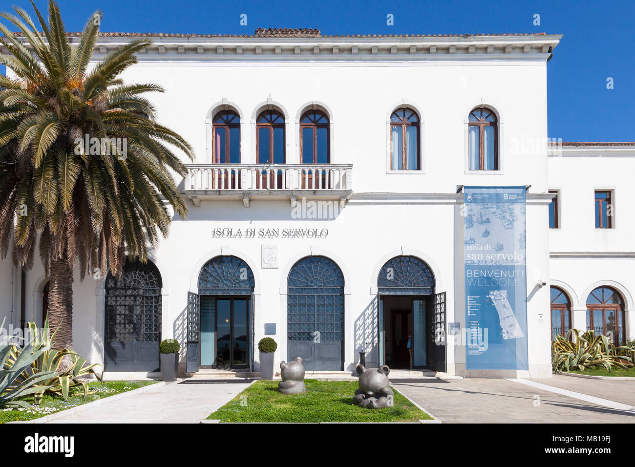 San Servolo Island Isola Di San Servolo Island Of The Mad Venice Veneto Italy Housing The Venice International University And The Insane Asylum Stock Photo Alamy