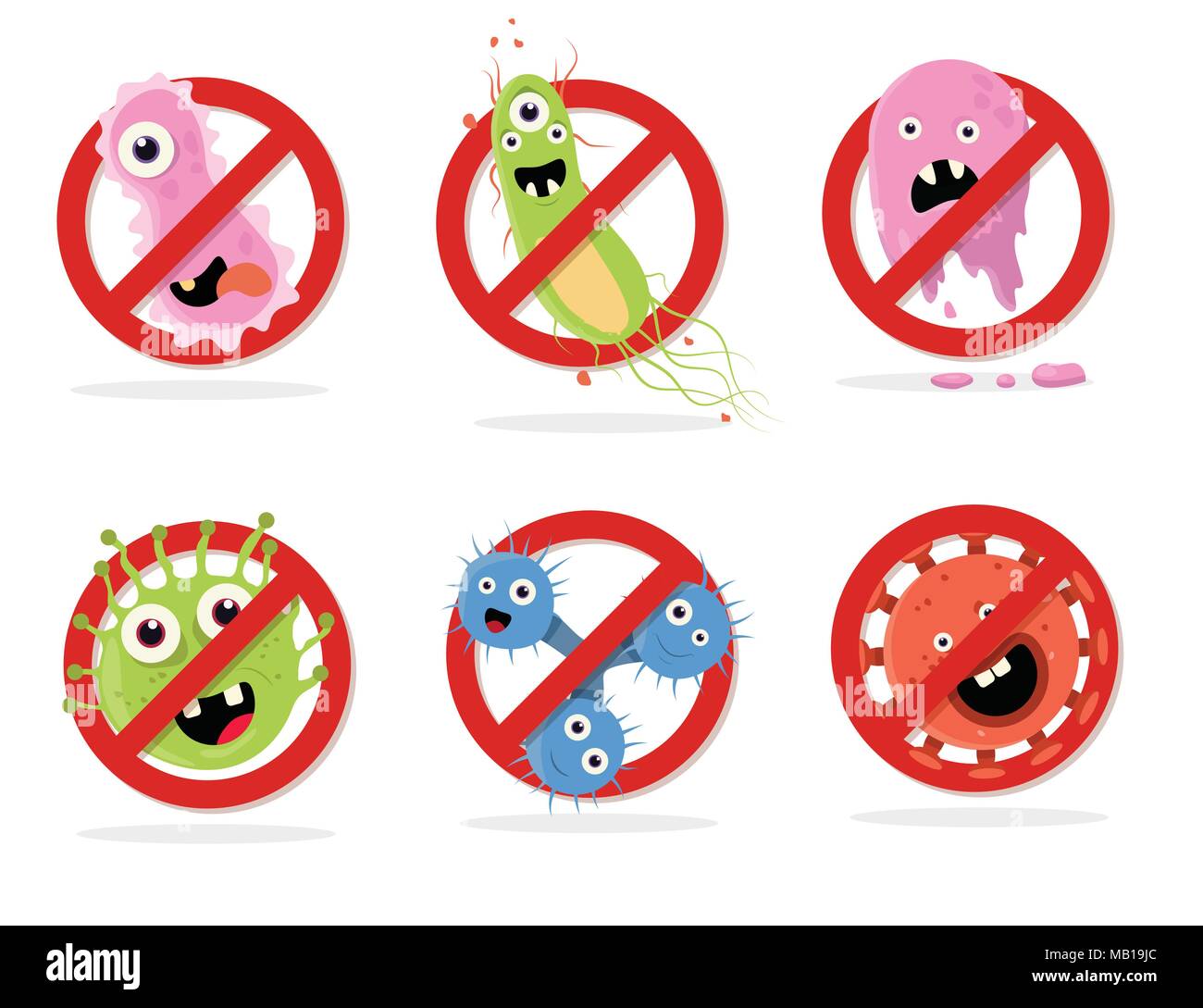 Bacteria cartoon hi-res stock photography and images - Alamy