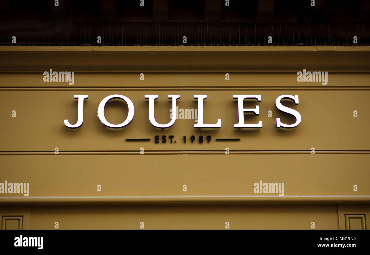 Joules sign in the city centre, Nottingham, Nottinghamshire, UK - 3rd ...