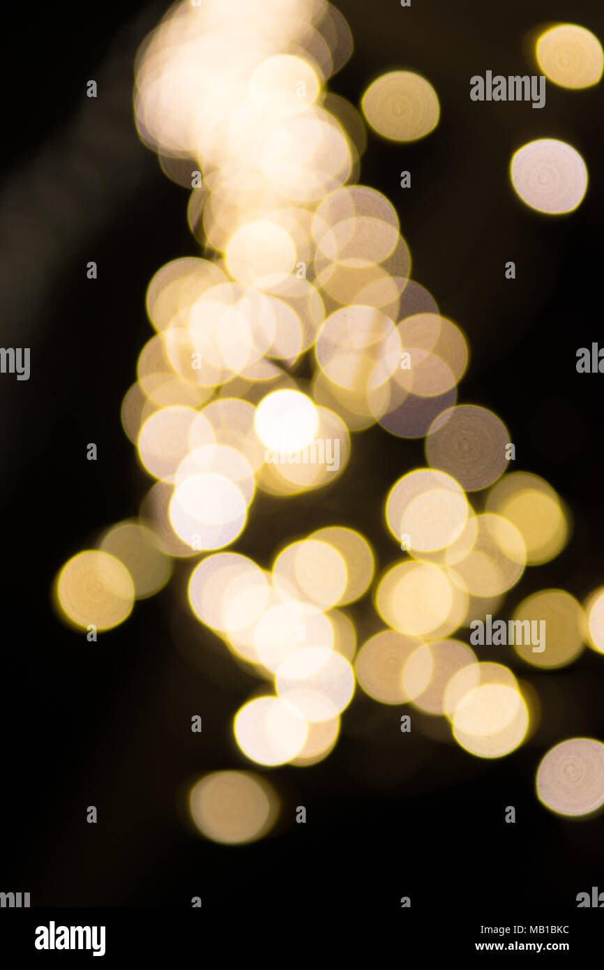 Abstract blurred lights with black background Stock Photo - Alamy
