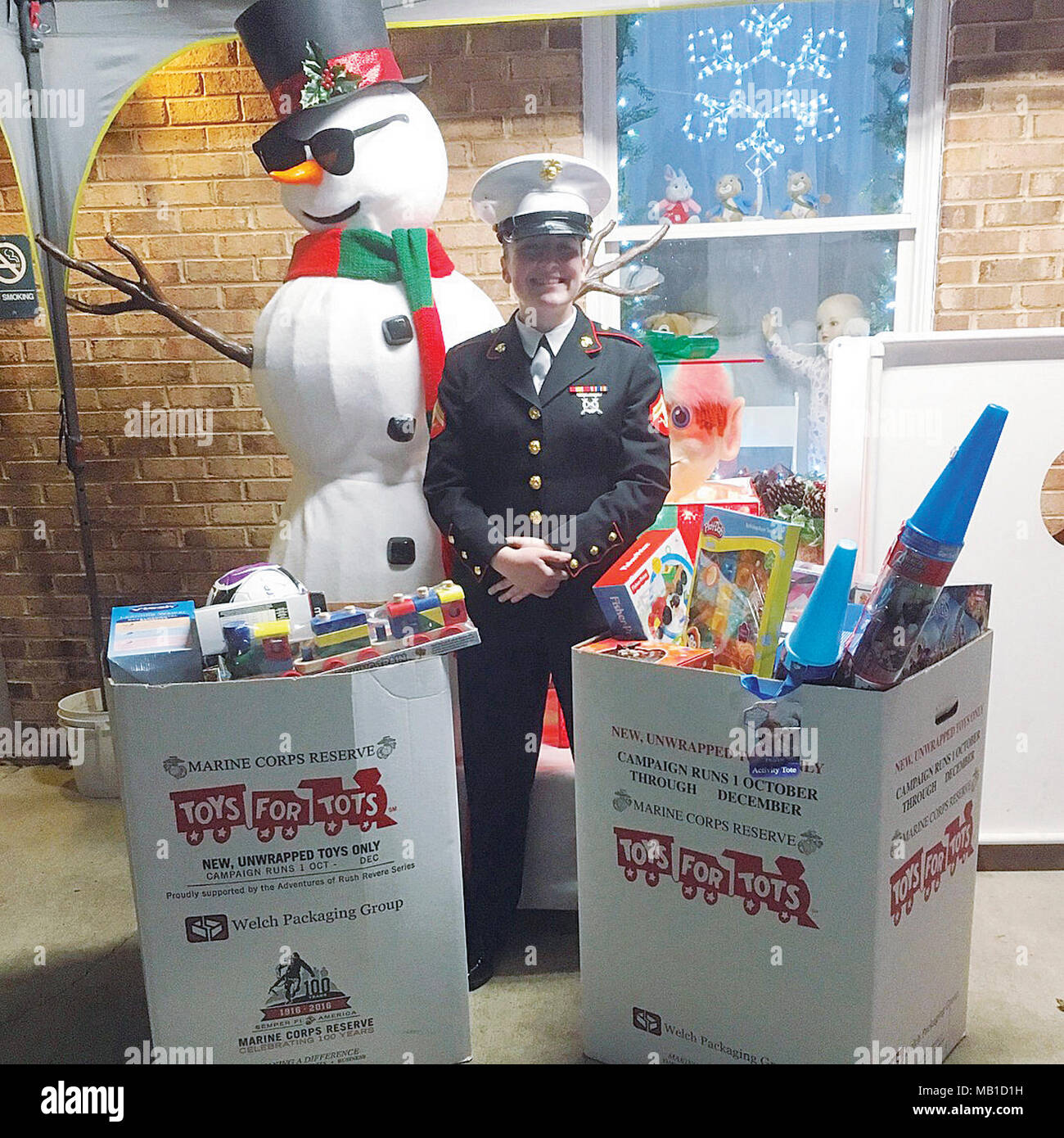 One of Cpl. Kayla Soles' favorite volunteer jobs is helping with the