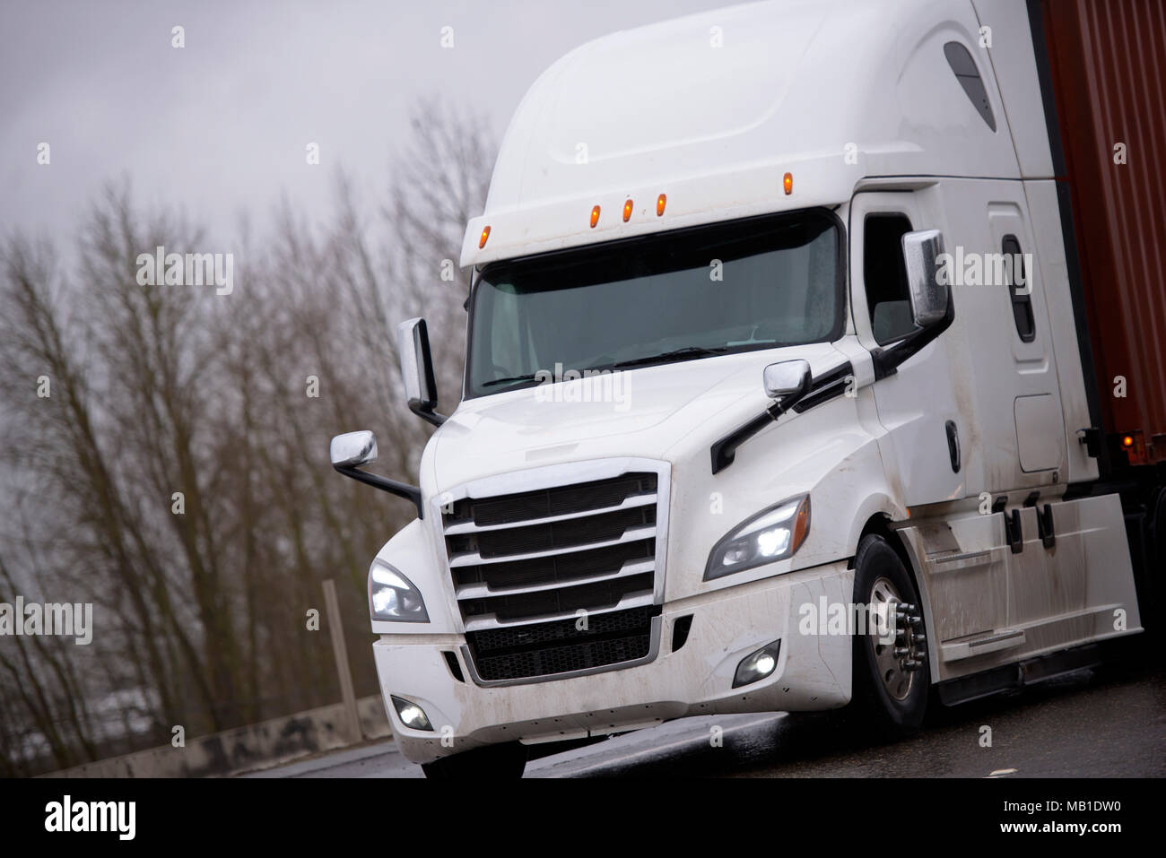 Modern popular comfortable technically equipped with innovations white