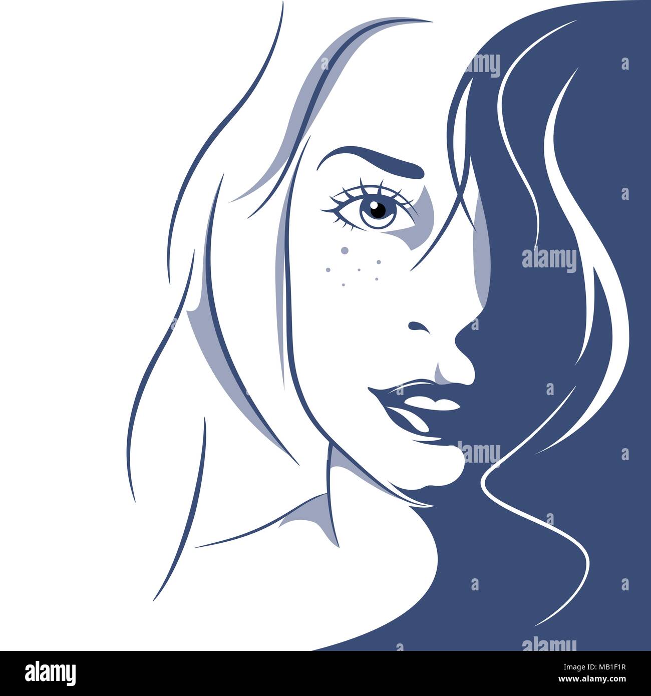 Female neck drawing hi res stock photography and images Alamy