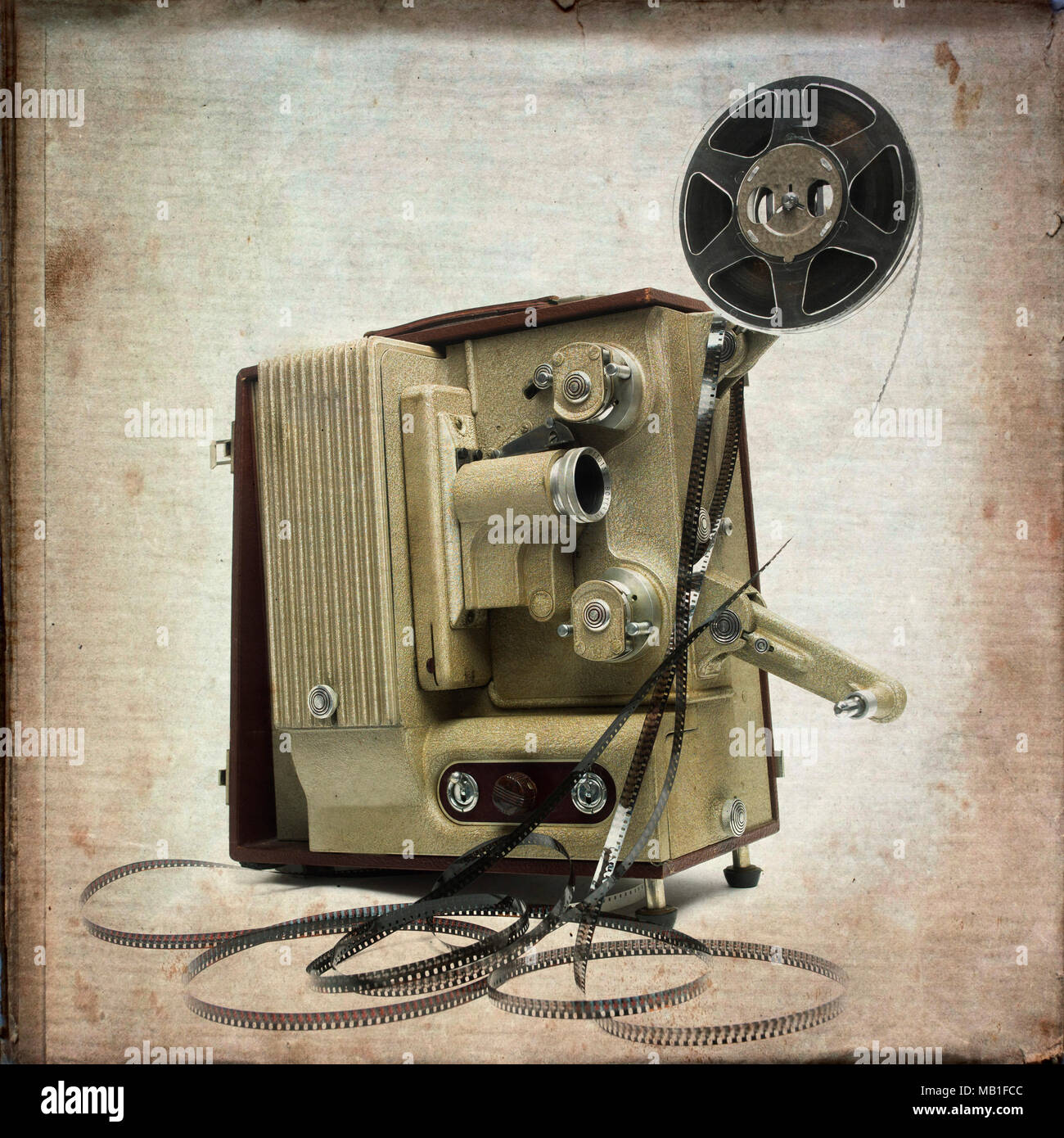 Old fashioned film projector hi-res stock photography and images