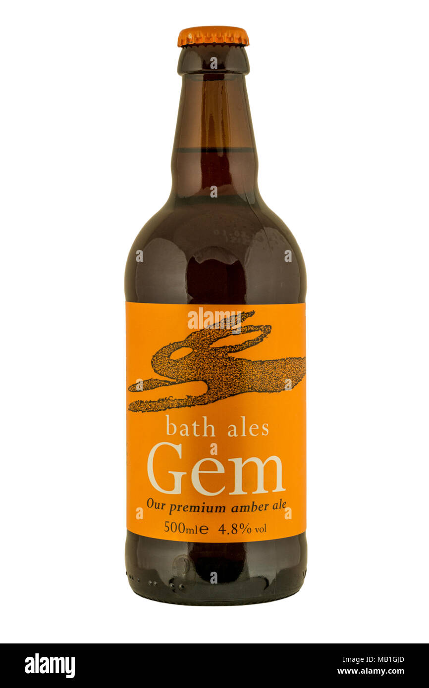 Bath Ales Gem (Premium Amber Ale) bottled beer Stock Photo Alamy