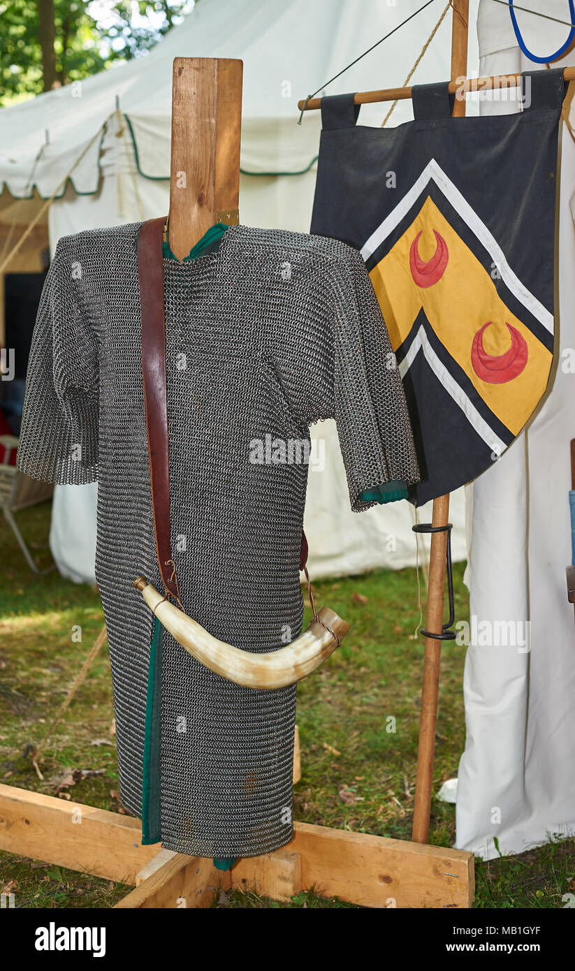 12th Century Armor on display Stock Photo - Alamy