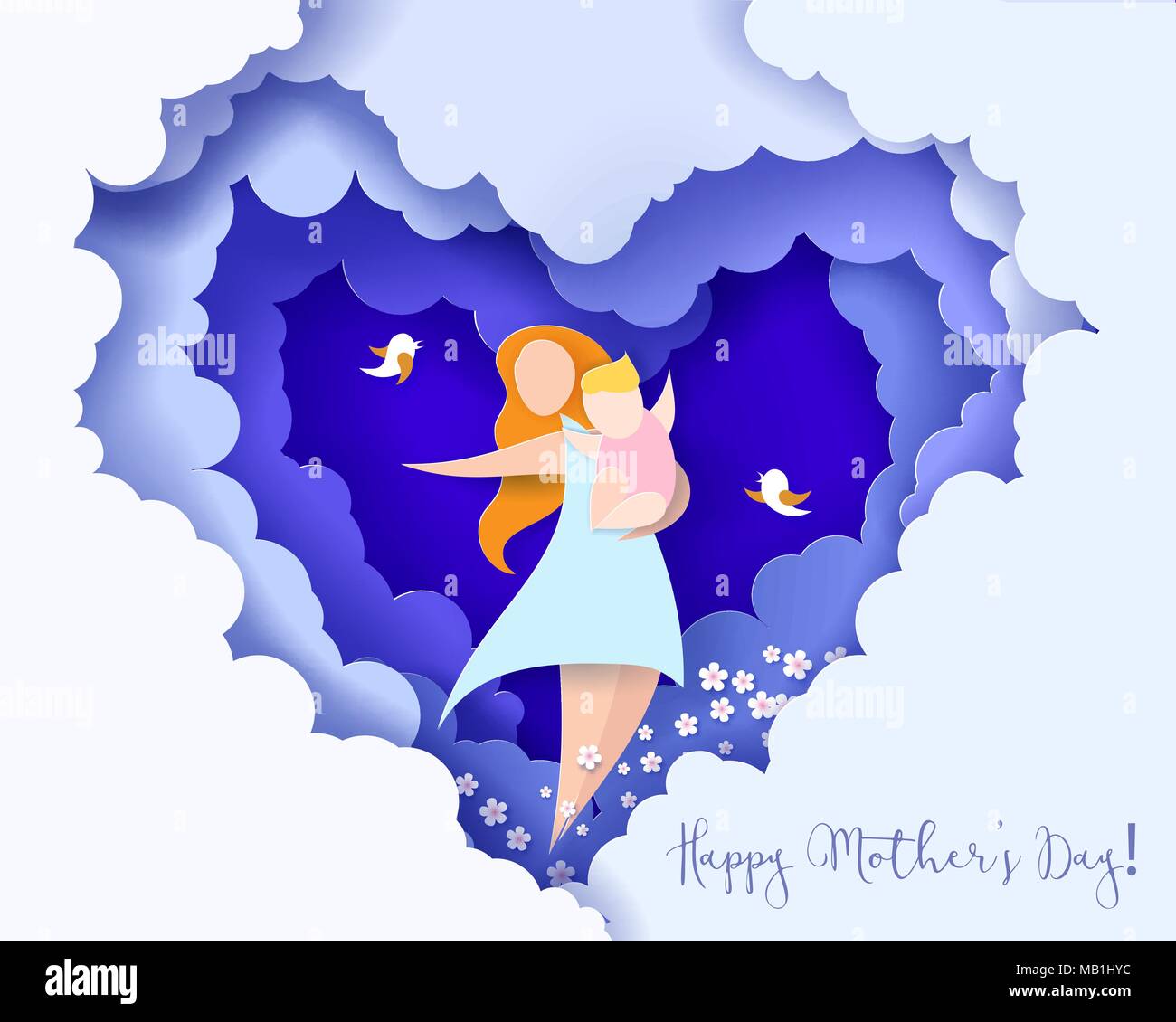 Happy mom Stock Vector Images Alamy
