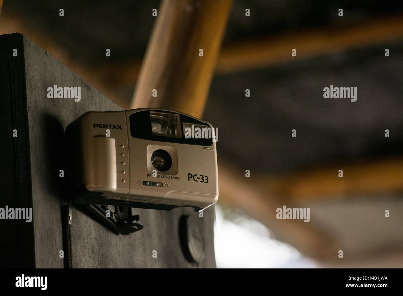 close-up classic/old SLR camera film Stock Photo