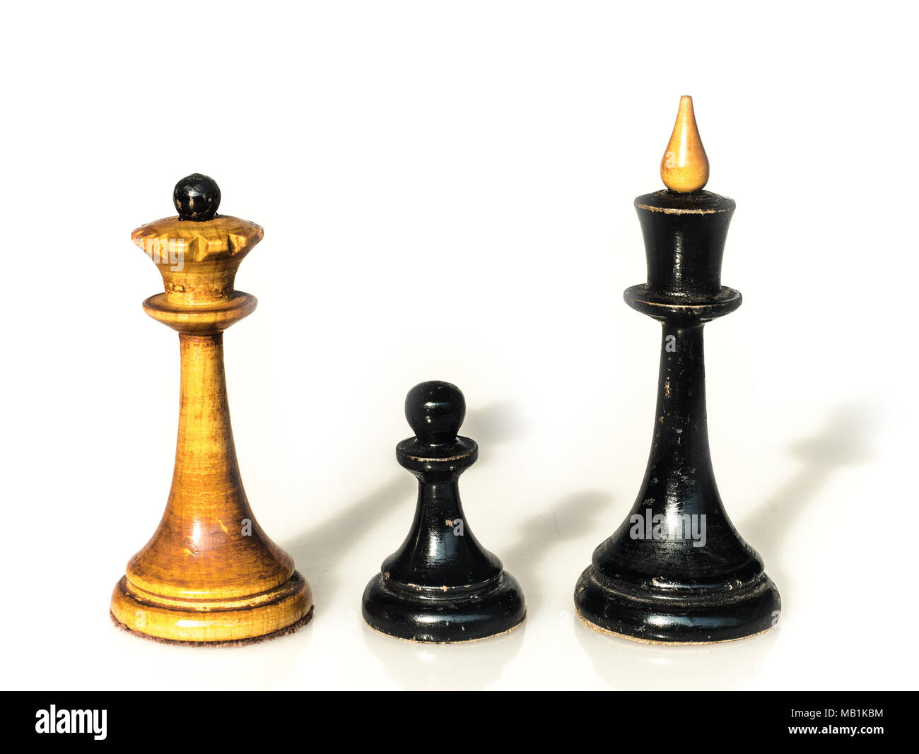the opposite chess pieces Stock Photo - Alamy