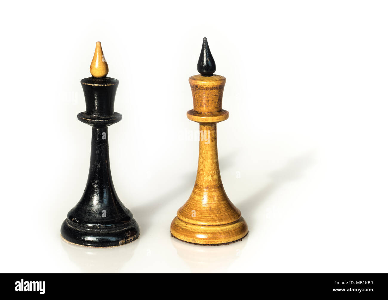 the opposite chess pieces Stock Photo - Alamy