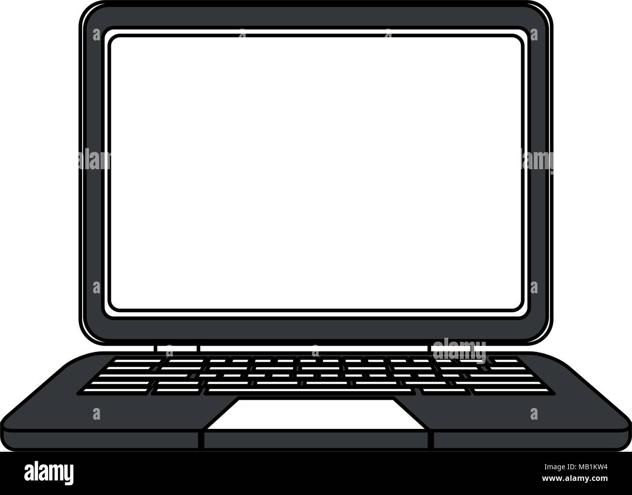 Laptop computer isolated Stock Vector Image & Art - Alamy