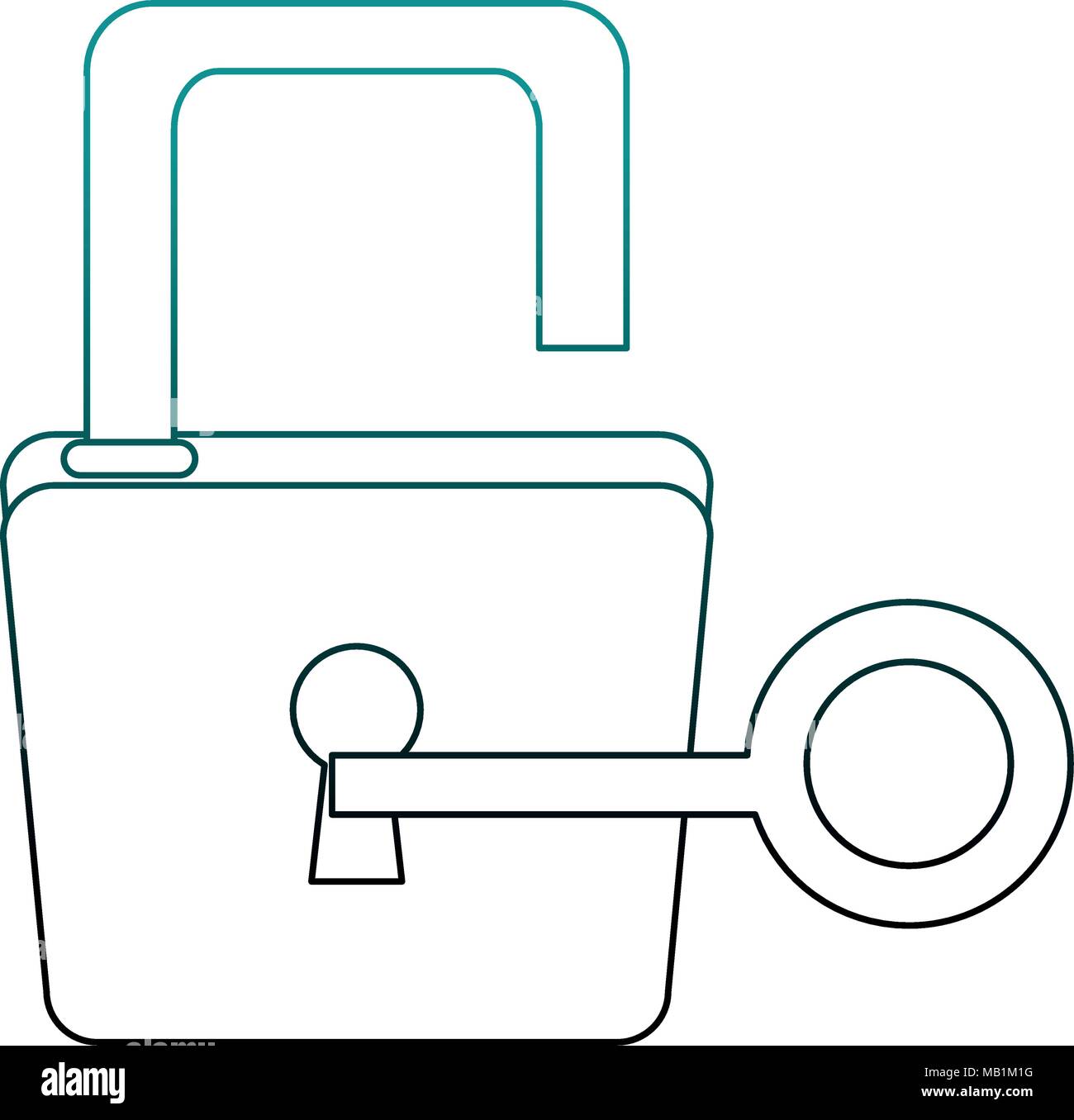 Padlock and key Stock Vector Image & Art - Alamy