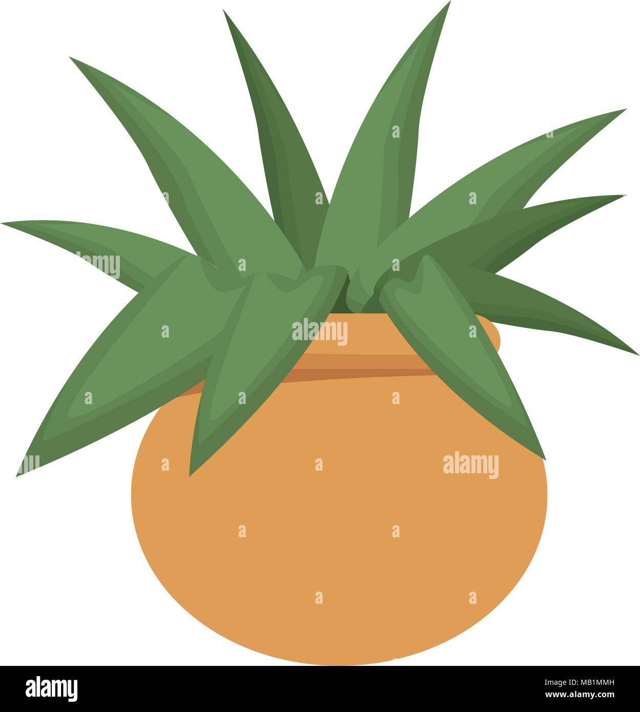 Plant with pot Stock Vector Image & Art - Alamy