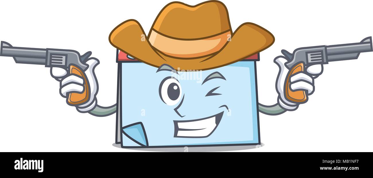 Cowboy calendar character cartoon style Stock Vector Image & Art Alamy