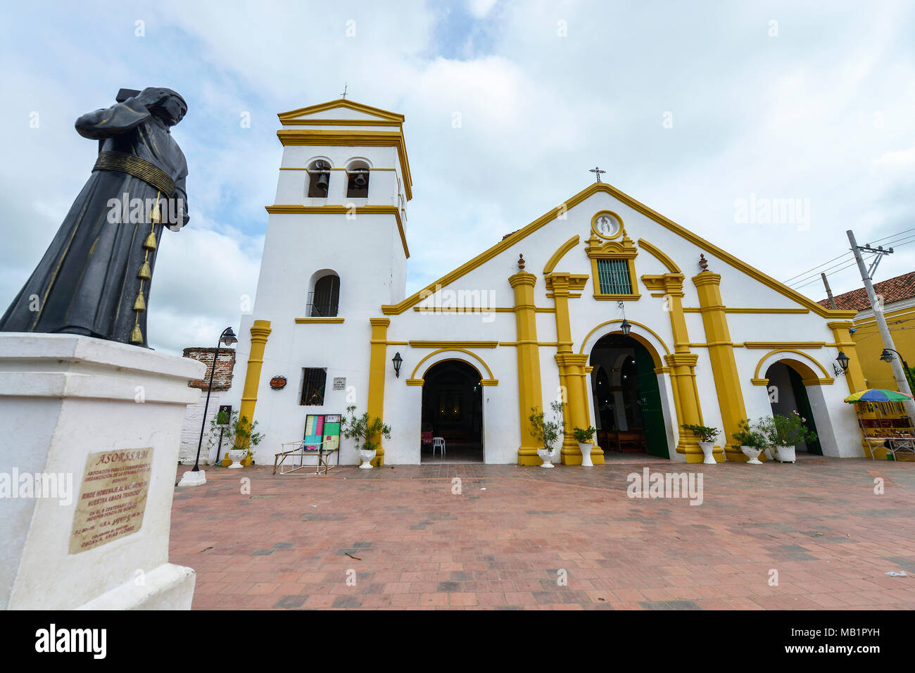 Santo Domingo Church in Mompox, Colombia. Stock Photo