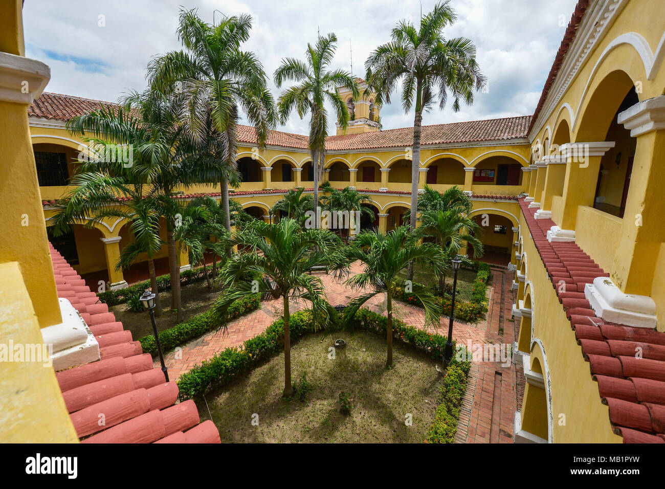 City hall in Mompox. City founded in 1540 and listed as World Heritage by UNESCO. Colombia. Stock Photo
