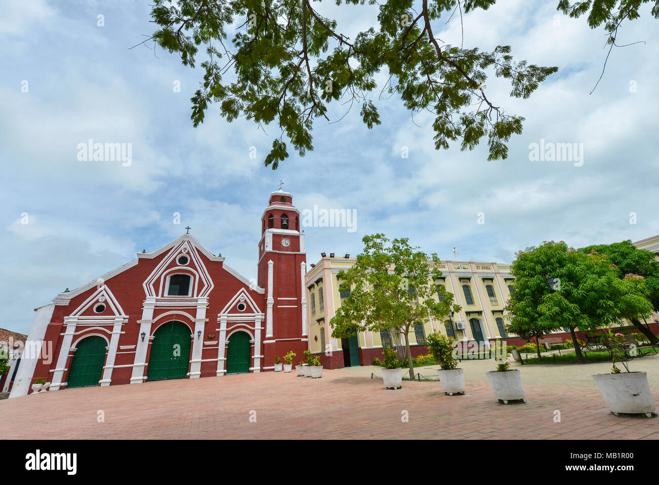 San Francisco church in Mompox, Colombia. Stock Photo