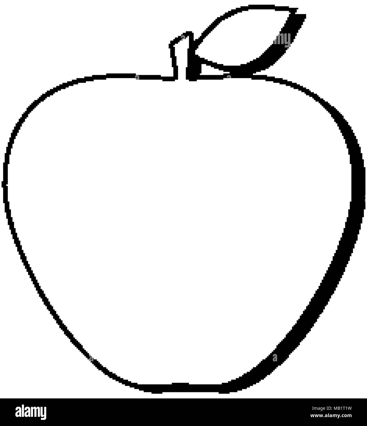 Apple eat logo Black and White Stock Photos & Images - Alamy