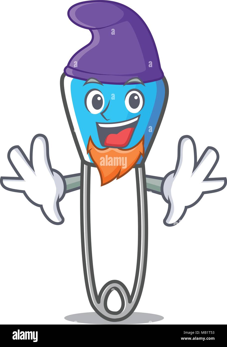 Elf safety pin character cartoon Stock Vector Image & Art Alamy