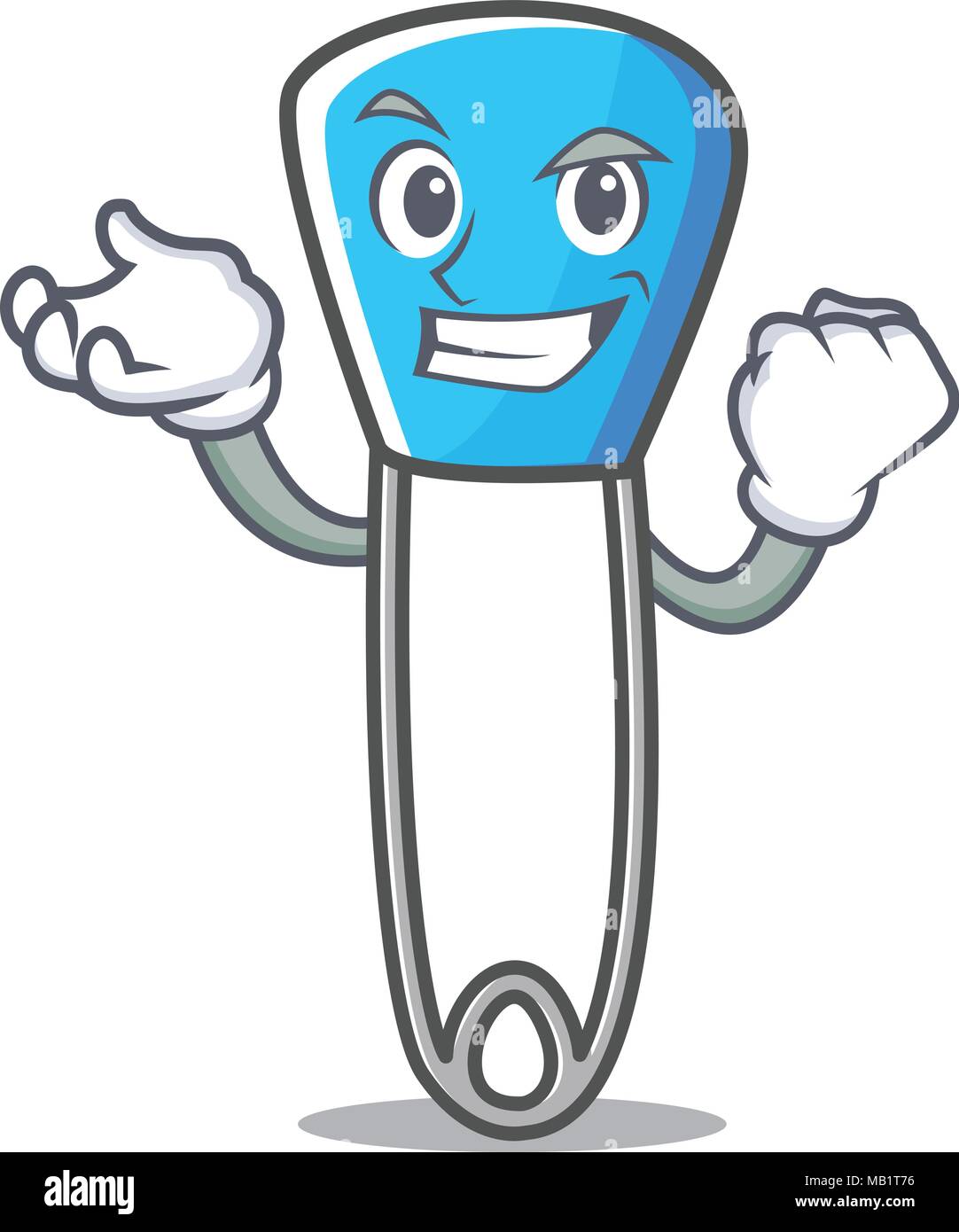 Successful safety pin character cartoon Stock Vector Image & Art Alamy